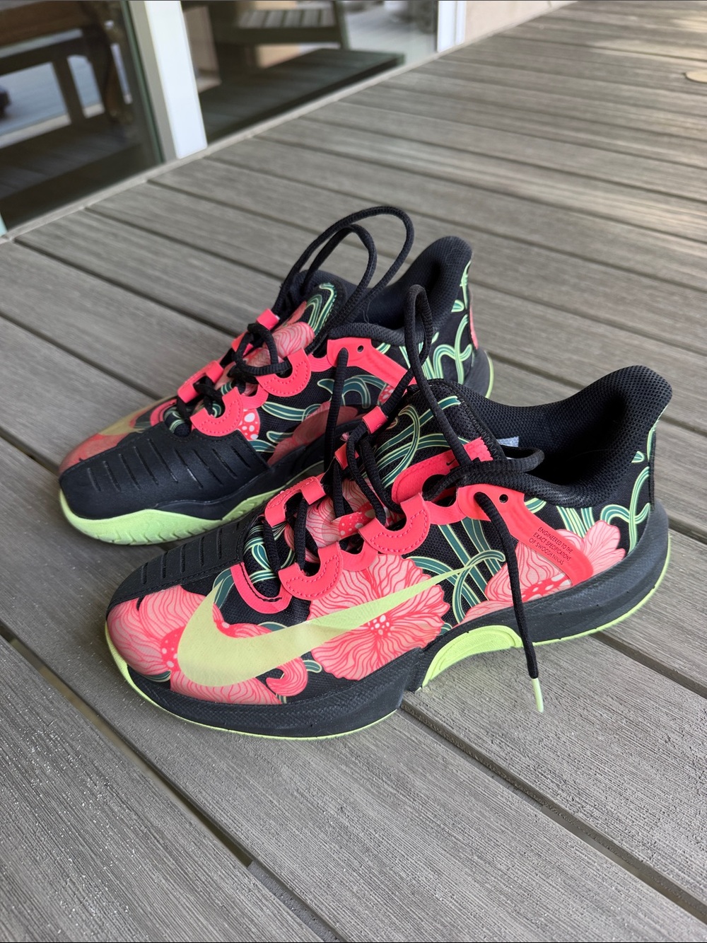 Nike Naomi Osaka Floral Women’s Tennis Shoes Size 9.5 - Picture 3 of 5